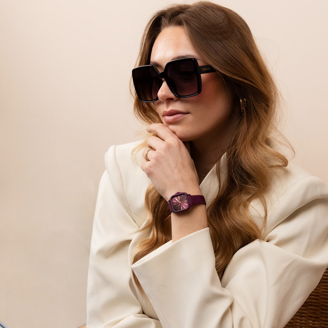 OOZOO SUNGLASSES / BLACK, SHINY SG006-BK-2