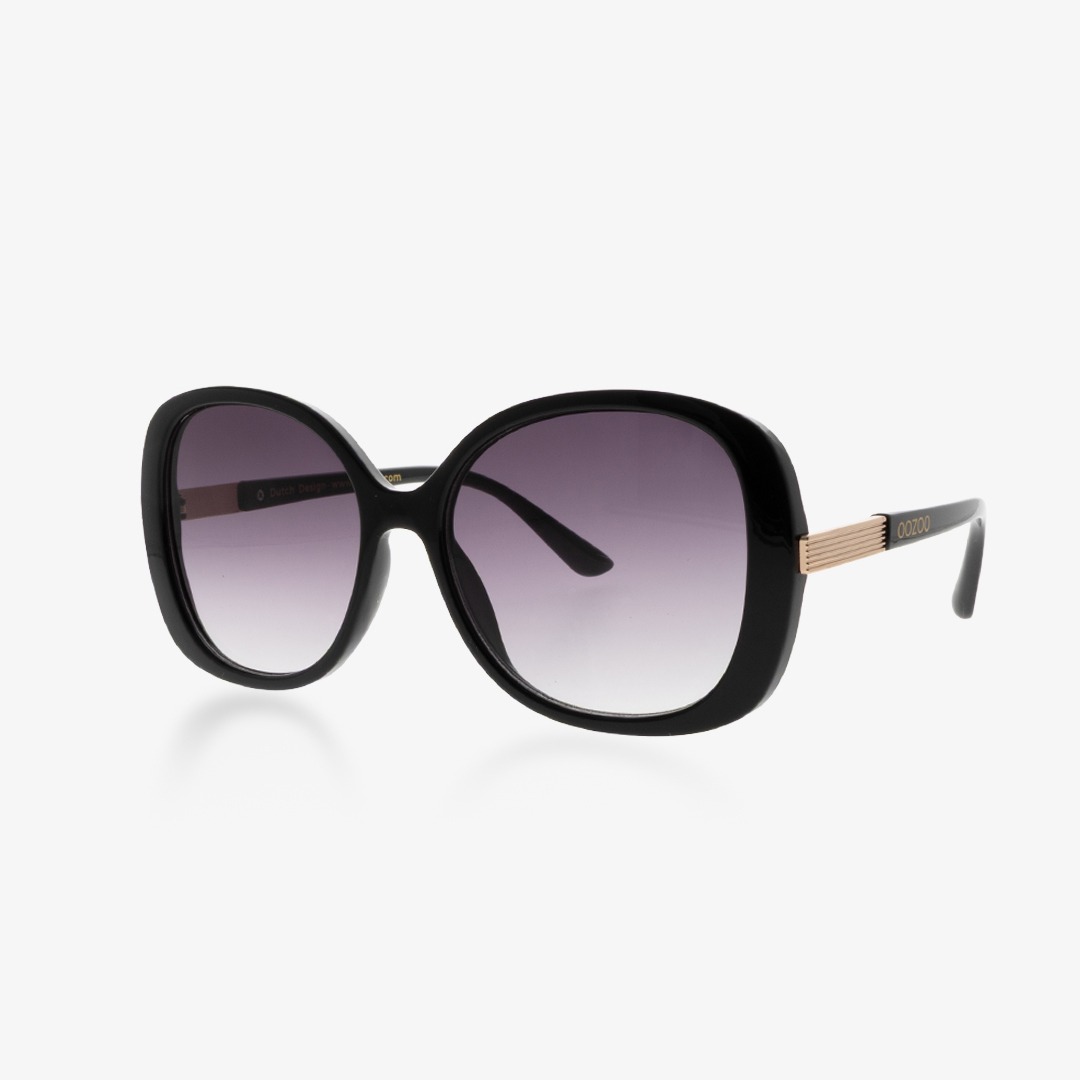 OOZOO SUNGLASSES / BLACK, SHINY SG008-BK-2