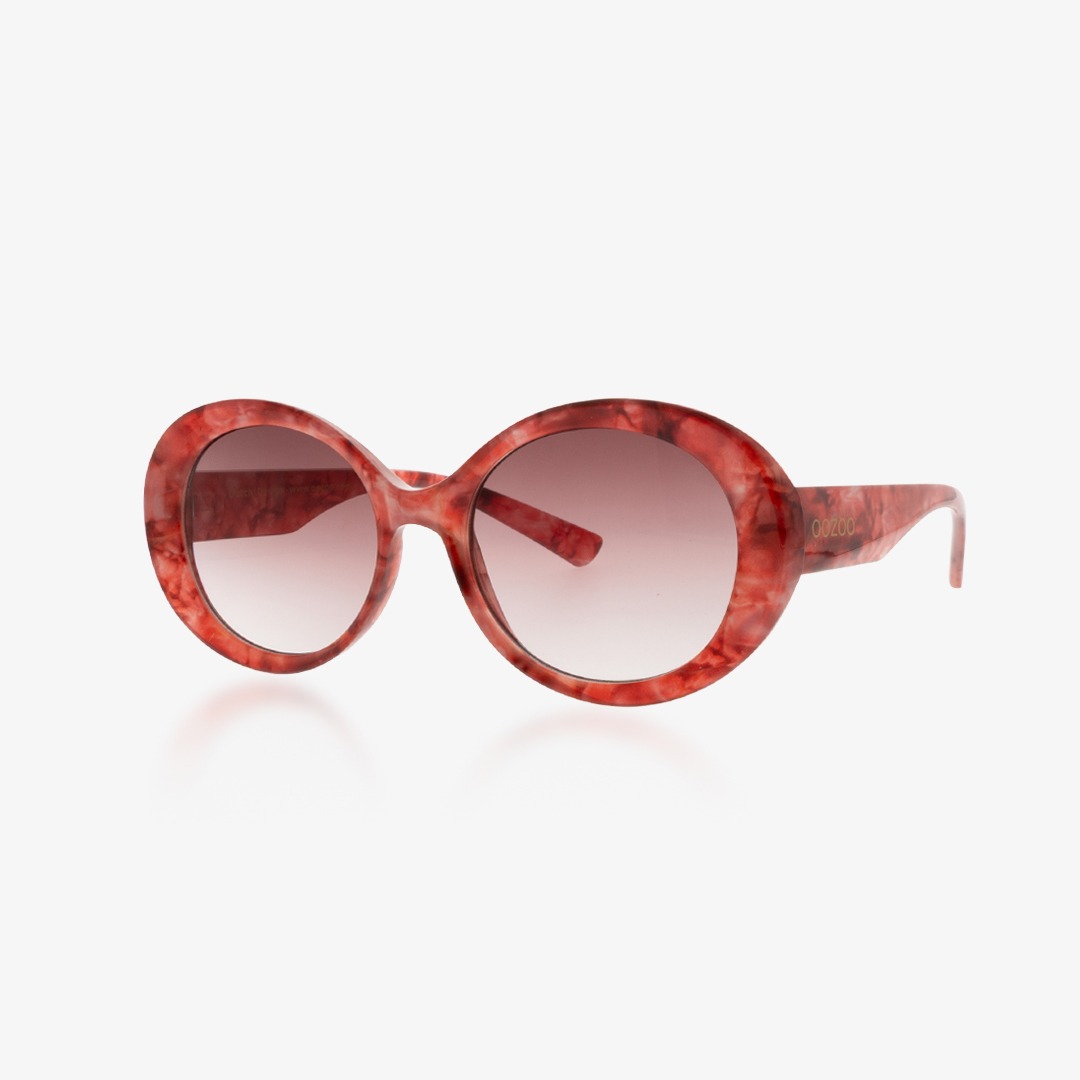 OOZOO SUNGLASSES / PINK-RED TURTOISE, SHINY SG010-PR-2