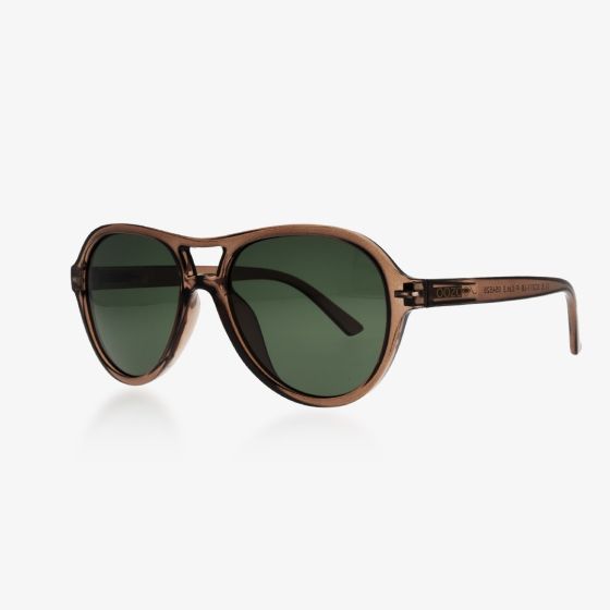OOZOO SUNGLASSES /LIGHT BROWN SHINY SG011-LB
