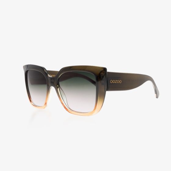 OOZOO SUNGLASSES / DARK GREEN - LIGHT PINK SG012-GS