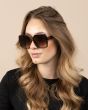 OOZOO SUNGLASSES / BROWN TURTOISE, SHINY SG006-TB