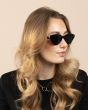 OOZOO SUNGLASSES / BLACK, SHINY SG007-BK