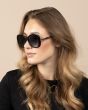OOZOO SUNGLASSES / BLACK, SHINY SG008-BK
