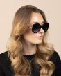 OOZOO SUNGLASSES / BLACK, SHINY SG008-BK