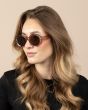 OOZOO SUNGLASSES / BEIGE, SHINY SG010-BG