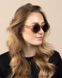 OOZOO SUNGLASSES / BEIGE, SHINY SG010-BG
