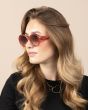OOZOO SUNGLASSES / PINK-RED TURTOISE, SHINY SG010-PR