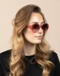 OOZOO SUNGLASSES / PINK-RED TURTOISE, SHINY SG010-PR